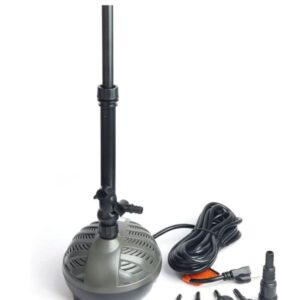 HSP1600N Submersible Water Pump With Fountain Jets – Pond Pump – Submersible Pump – Water Fountain Pump – Aquarium Pump (396GPH Turtle shell)