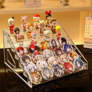 transparent staircase display rack perfect for both display and storage