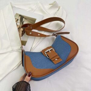 free shipping shoulder women's niche spring summerstyle armpit fashionable contrasting color versatile commuting crossbody bag