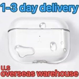 USA Stock For Apple Airpods Pro 2 Generation pro 2 airpod 4 Headphone Accessories Solid TPU Silicone Protective Earphone Wireless Charging Shockproof Case