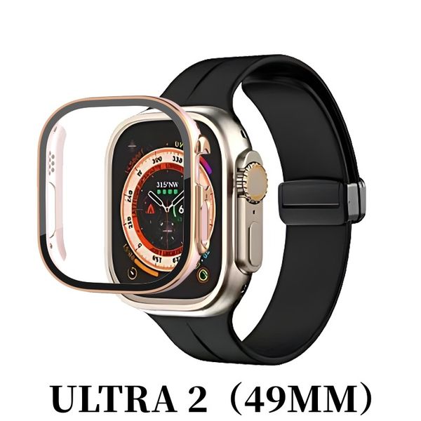 high quality For Apple Ultra 2 Series 9 45MM 49MM iWatch marine smart sport watch wireless charging strap box Protective cover case Fast shipping