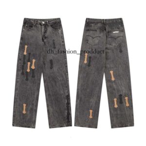 Chrome Jeans 25 Jeans New Men's Women's Jeans Designer Make Old Washed Straight Trousers Letter Prints Long Style High Quality Luxury Jeans Motorcycle Cross 8cd
