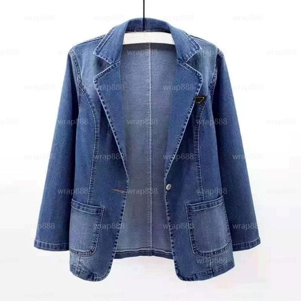 Women designer jackets for women Slim Fit Tailored Cropped Office Women's Casual Blazer Streetwear Denim Jacket 30