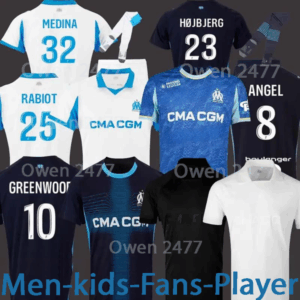 2025-2026 maillot de foot GREENWOOD 125th Anniversary Soccer jersey OUNAHI harit OM man GOUIRI 9 KIDS football shirt hommes enfants BALERDI RONGIER MEDINA ANGEL csw