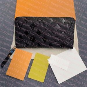 Fashion flowers designer wallet luxurys Men Women leather bags long single zipper wallets Classic Letters coin Purse Original Box Plaid card holder card holde