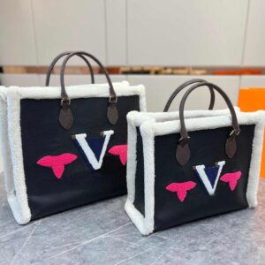 Designer Shoulder Bag Winter Plush woven totes womens luxury classic letter pattern shopping bags fashion handbags two-piece set