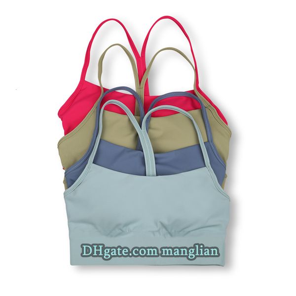 Women Y-Shaped Tank Top Yoga Vest Camisole Elastic Built-in Sports Bra Quick-Drying Breathable Tank Top for Gym Training Fitness Lightweight Comfortable Activewear