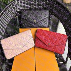 Top 3pcs set Women Shoulder Bag Classic Luxury designer handbag Genuine Leather Clutch Tote Messenger Purse Crossbody Bag 22cm