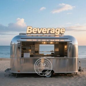 NEW Stainless Steel Customization Catering Trailer BBQ Restaurant Bar Food Cart for Park Coffee Shop Startups