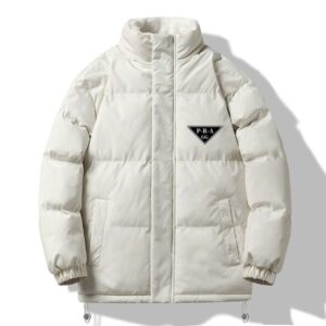 GG-P-R-A Designer Men's Winter Outerwear Down Coats Parka Plush Cotton Jacket Winter Solid Color Thickened Couple Style Loose All-match Cotton Jacket Unisex