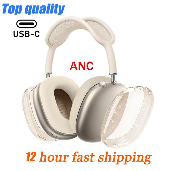ANC For pods Max Headphone Accessories Transparent TPU Solid Silicone Waterproof Protective Case Air Pro 2 3 4 Headset Cover Case