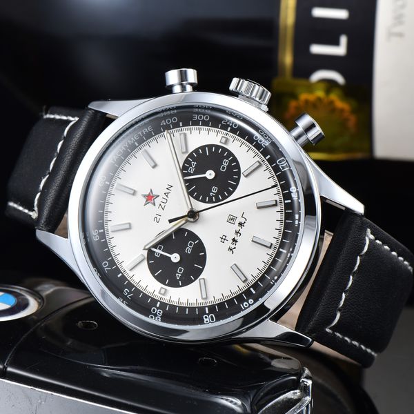 2022 New Top Leisure Business Sports Men's Watch Stainless Steel Leather Multi style Timekeeping Quartz Watch