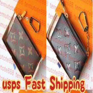 Designers luxurys Purses KEY POUCH POCHETTE CLES Women Mens Credit Card Holder Coin Purses Mini Wallet