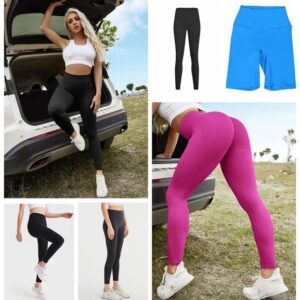 TOP Yoga pants Lycra fabric Leggings Women Push-up Fiess Shorts Cropped pants Soft Align Elastic Hip Lift T-shaped Sports Pants Running Training Lady leggings