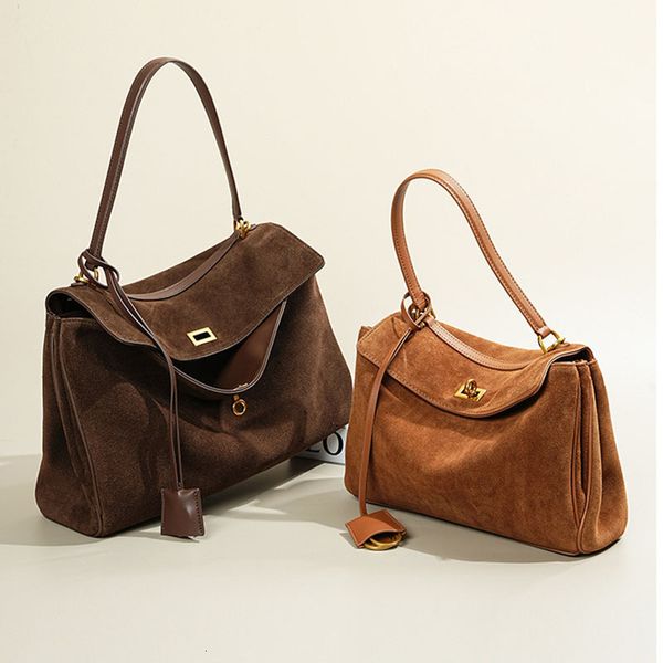 fast shipping designer bags china Designer Genuine Leather Totes L Suede Shoulder Handbag shoulder bags
