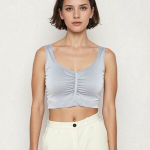 lightweight supportfresh light blue this cross bra provides a comfortable and casual daily experience