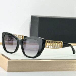 CAT EYE SUNGLASSES 9169 Women Grey Gradient CatEye Eyeglass Designer Metal Woven Hollow Glasses UV400 Protective Womens Vacation Sunglasses