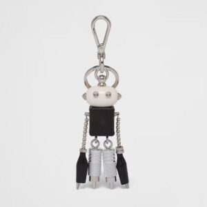 Designer bag charm Robot Keychain Hangings key chain women Lanyards Car ornaments Keychains 02