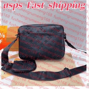 High Quality Designer bags mens womens POCHETTE TRIO Cross Body Wallets Leather tote bag Patchwork handbag shoulder bags Totes Purse louise