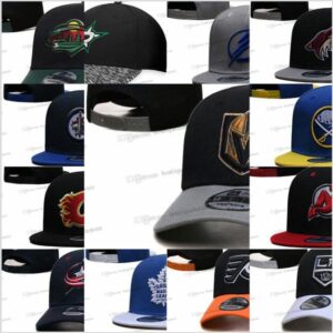 Colors Mens Baseball Snapback Hats Classic Black Gold Color LAS V Hip Hop Mix All Teams Hockey Leather Brim Flat Sport Adjustable Caps Chapeau Good Quality AP8-04