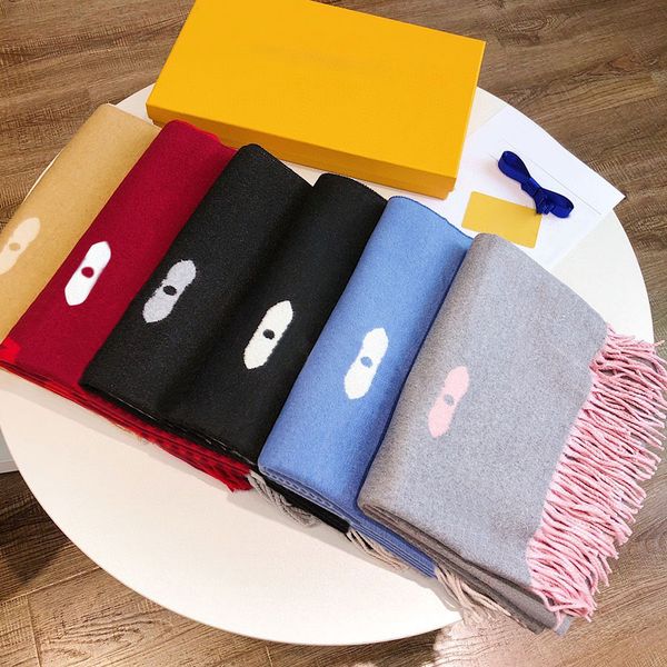 Winter Scarf Scarves Warm Unisex Elegant Letters Design for Man Women Shawl Long Neck 5 Color