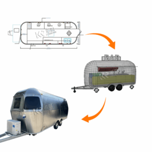 Ice Cream Cart Mobile Luxury Food Trucks Hot Dog Cart Fully Equipped Street Restaurant Coffee Kiosk Food Truck Trailer for Sale