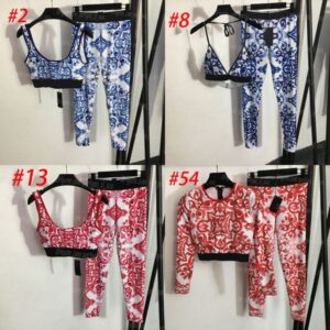 Women Halter Bikinis Sexy Yoga Outfits Webbing Letters Tracksuits Padded Swimwear One Piece Bathing Suits Push Up Swim Bodysuit Swimsuit Beach Sporty Set