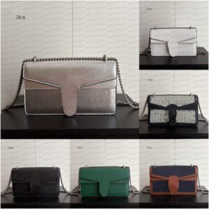 Designer Bag Fashionable Women's Shoulder Bag Chain Bag Crossbody Bag Vintage Monogram Pattern Square Bag High-Quality Canvas And Leather