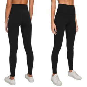 Leggings For Women Designer Yoga High Waist Pant 5A Quality Fitness Soft Tight Fitting Breathable Elastic Hip Lift T-Shaped Sports Pants Running Training Lady Align