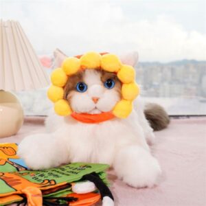 Adorable Suower – Themed Transformable Pet Hats Dogs Cats Adjustable, Ideal for Autumn and Winter