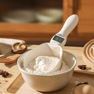 Pet Food Scale LCD Electronic Precision Weighing Tool Dog Cat Feeding Food Measuring Spoon Digital Display Kitchen Scale