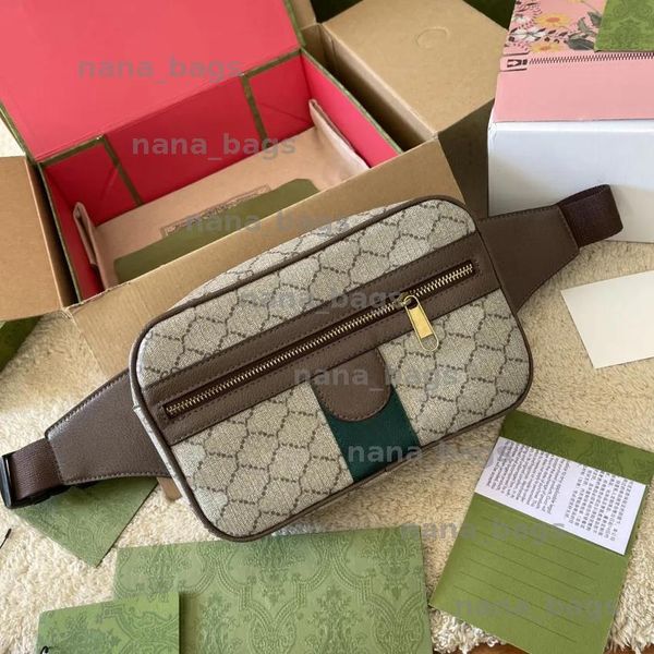 Designer Waist Bag Mens Shoulder Bags Chest Purses Womens Handbag Crossbody Classic Letter Leather Canvas Strap With Box 243231BF