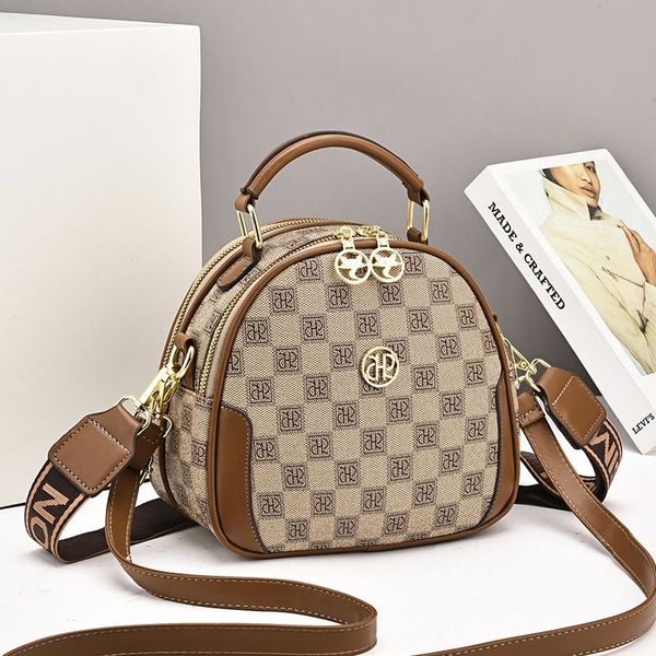 New best-selling, versatile and high-end handbag, fashionable single-shoulder crossbody small round bag