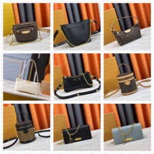 Ladies' Fashion Bag Single Shoulder Crossbody Bag Designer Bag High-End Leather Square Bag Mailman Bag Handbag Retro Print