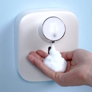 Hot Sale Best Seller Wall Mounted Foam Hand Soap Dispenser Smart Sensor Automatic Touchless Sanitizer Machine for Home, High Efficiency, Easy Inst, Long – Last Battery