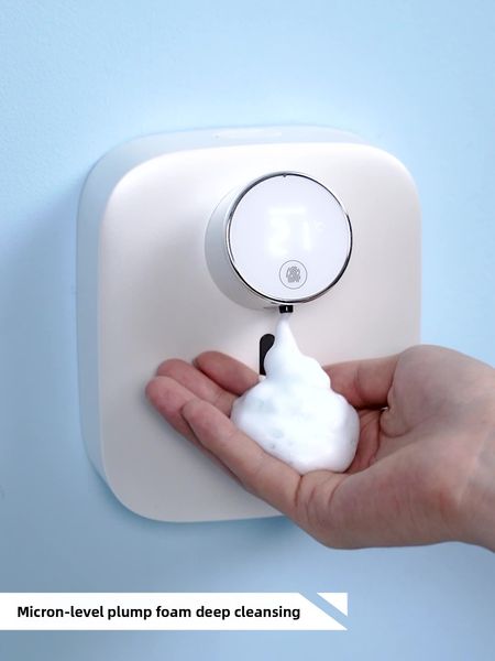 Hot Sale Best Seller Wall Mounted Foam Hand Soap Dispenser Smart Sensor Automatic Touchless Sanitizer Machine for Home, High Efficiency, Easy Inst, Long - Last Battery