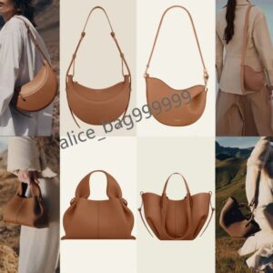 designer bag tote bag cyme underarm bag Half Moon Bag Shoulder Bags Smooth Leather Shoulder Bag Tonca Cross Body Bag Mini Purse Textured Leather pene