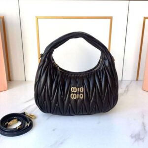 Designer bag Shoulder bag Wander hobo handbag Women's diagonal cross bag Wrinkled sheepskin crescent bag Wallet Mini bag tote bag