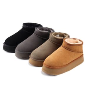 Winter Platform Australian Boot Classic Fuzzy Booties Woman Fashion Fur Fluffy Designer Snow Boots For Woman Man EU35-44