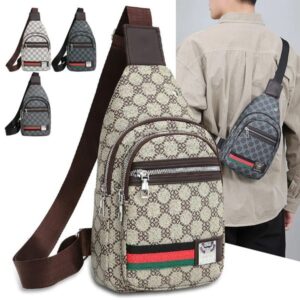 Designer Bag 2025 New Business Casual Luxury Chest Bag Men's Korean Shoulder Trendy Backpack Fashionable Commuting Practical