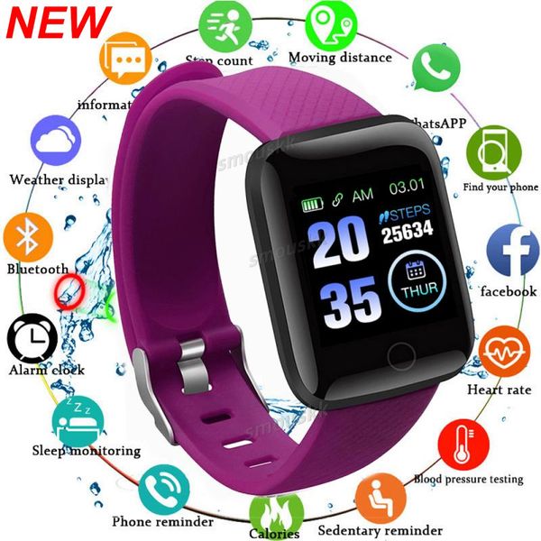 116plus Smart Watch for Men Women Gift 1.3 Inch Screen Sports Fiess Watches Bluetooth Calls Digital Smartwatch Wristwatch