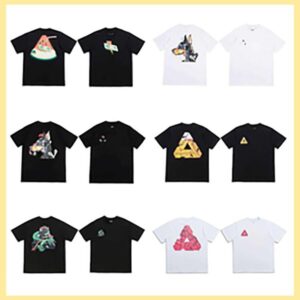 graphic tee Mens tshirts Fashion designer shirt T Shirt big P triangle graffiti print trendy Couple womens t shirt Summer High Street shirts asian size s-xl