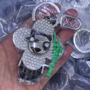 High Quality Keychain Classic Exquisite Designer Car Keyring Zinc Alloy Letter Unisex Lanyard Gold Black Metal Small Jewelry