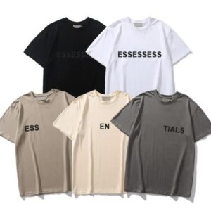 2023 Ess Luxury Designer Men's T-Shirts Women Luxury Tees Fashion Unisex God Short Sleeves Hip Hop Streetwear Tops Breathable Clothing Asian Size