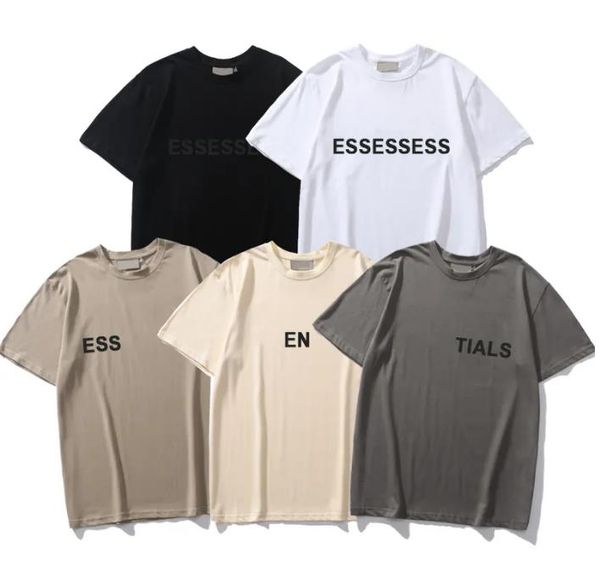 2023 Ess Luxury Designer Men's T-Shirts Women Luxury Tees Fashion Unisex God Short Sleeves Hip Hop Streetwear Tops Breathable Clothing Asian Size