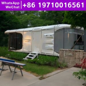 Tiny Home Prefabricated Portable House Modular Home Space Capsule House Prefabricated Garden Houses Ready to Live in 2 Bedroom