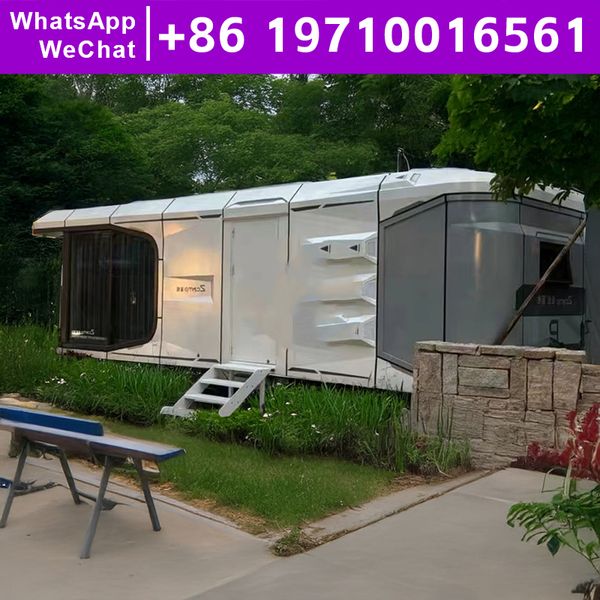 Tiny Home Prefabricated Portable House Modular Home Space Capsule House Prefabricated Garden Houses Ready to Live in 2 Bedroom
