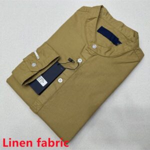 Men Designer Shirts Classic Small Horse Fashion Handsome Linen fabric shirts Embroidered Badge Business Casual Style Plus Size Plaid Patterns shirt blouse