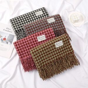 Cashmere thickened warm shawl student Korean scarf -83221