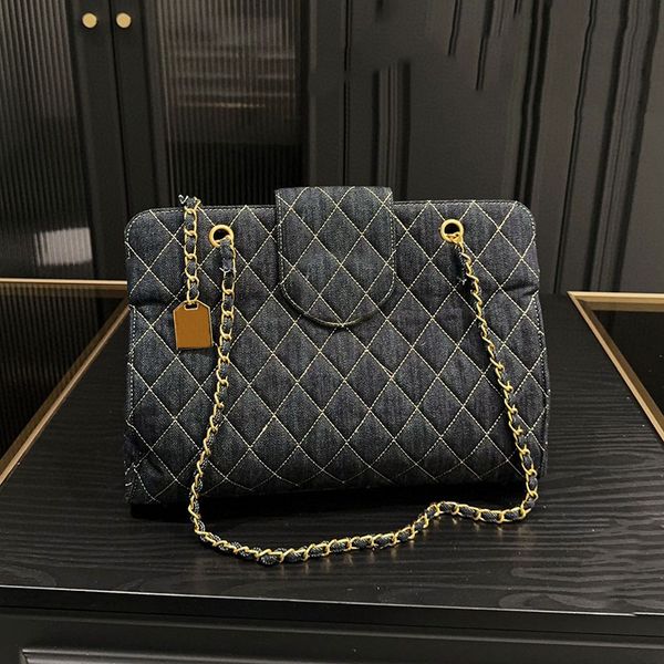 Designer bags Classic Large capacit Tote Luxury Women Denim Shoulder bag Classic Travel bag Beach bag Chain handbag Shopping Bag Fortune Bag Messenger bag 35m
